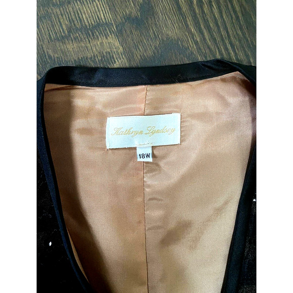 Kathryn Lindsay Occasion Sequin Stylish Jacket Blazer~ 18W - Picture 5 of 6